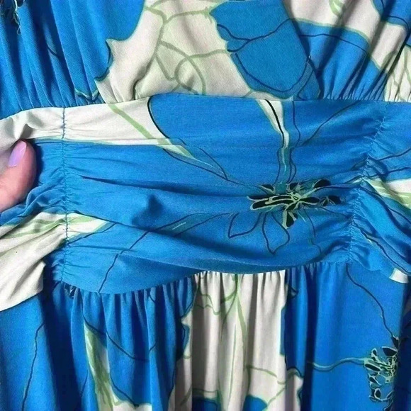 Jonathan Martin Sleeveless V-Neck Stretch Maxi Dress Size 14 - Picture 4 of 9